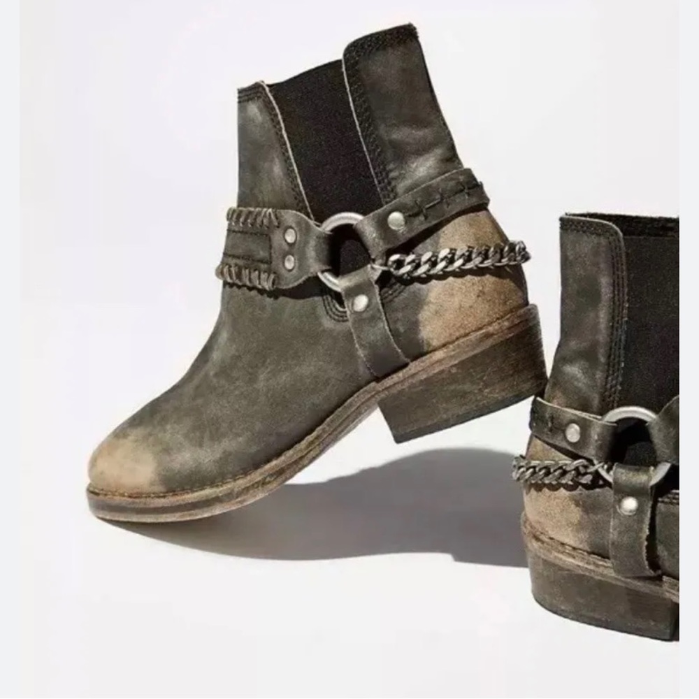 Free People Stony Desert Boot - Washed Black